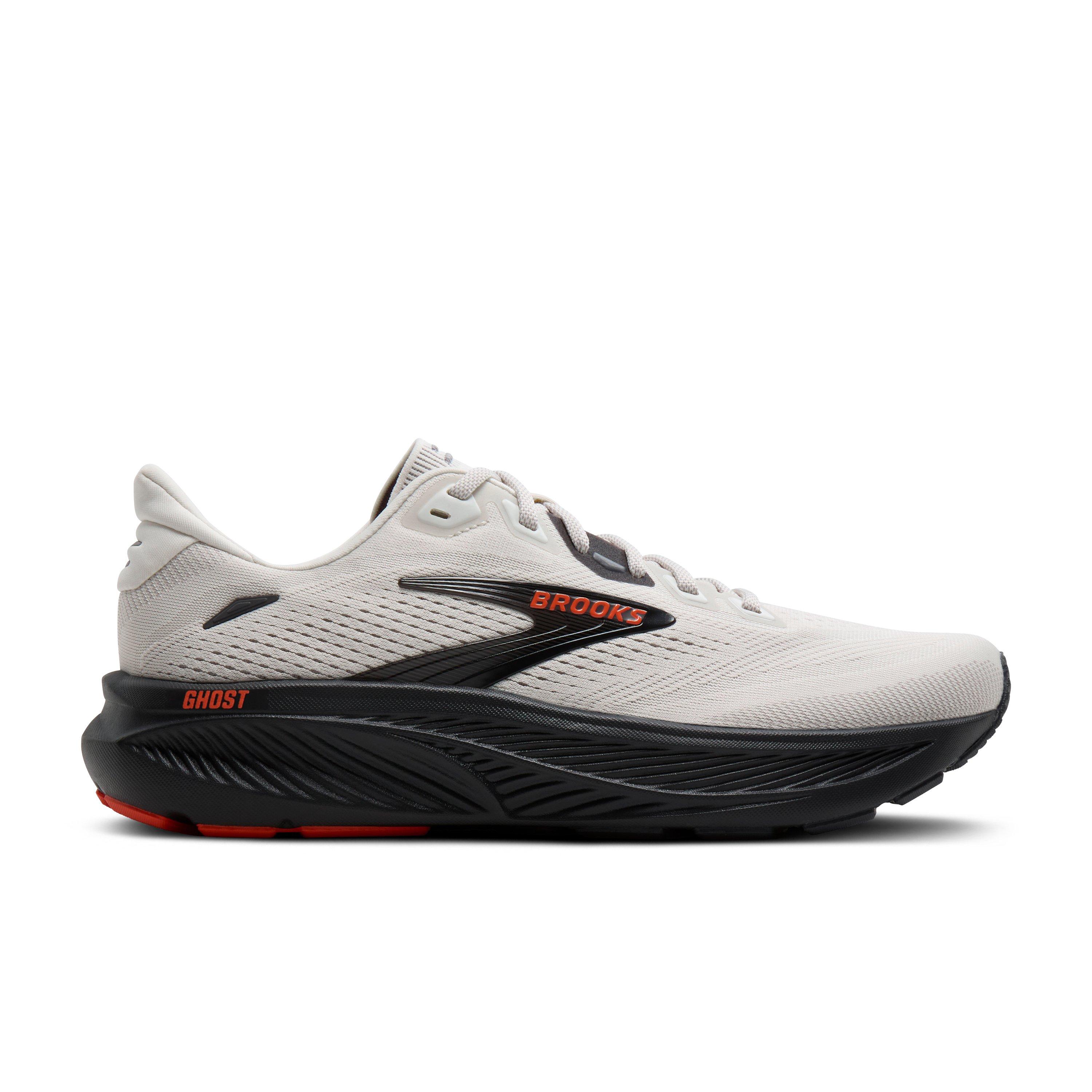Brooks Ghost 18 "Coconut/Pearl/Tigerlily" Men's Wide Running Shoe - COCONUT/PEARL/TIGERLILY